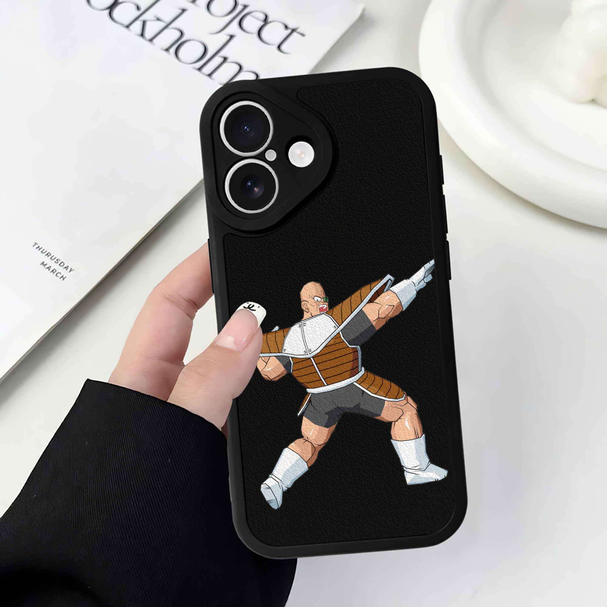 （画像用） ドラゴンボール DRAGON BALL 【iPhone 16シリーズ対応】シリコンスマホケース（レザー調） 材質：シリコン